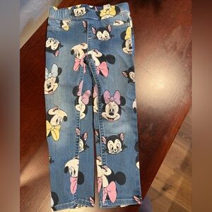 H&M Blue Cartoon Print Leggings